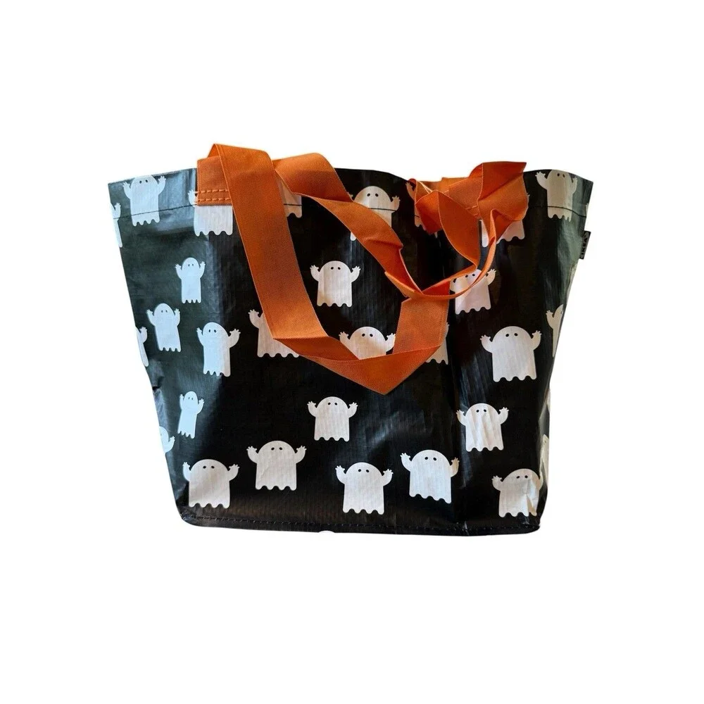 IKEA Kustfyr Halloween Bag Reusable Ghosts 505.996.33 Trick or Treat NEW 2025
